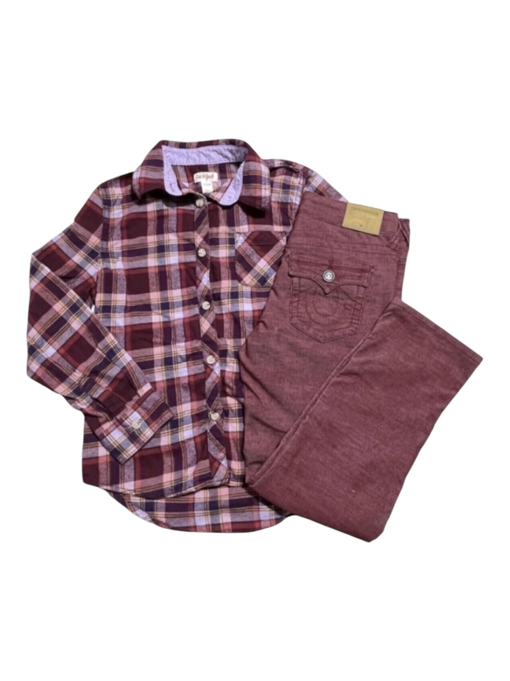 Flannel & corduroy TRUE RELIGION outfit/bundle 7/8 years